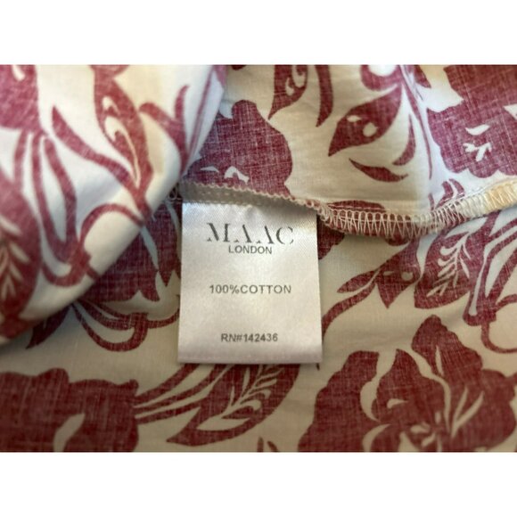 MAAC London Women's Chloe Top in Brick Size XS Smocked Tunic Style Elbow Sleeve - Picture 4 of 4